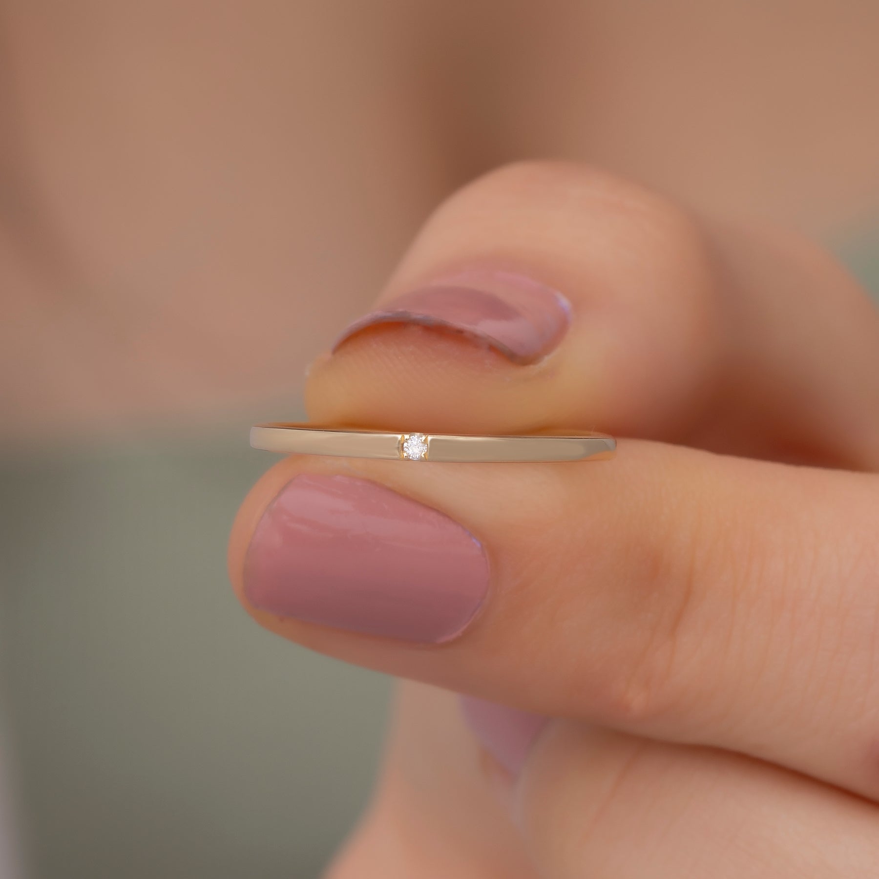 14 Ayar Altın Üst Üste Takılan Pırlanta Yüzük Seti – Evara 