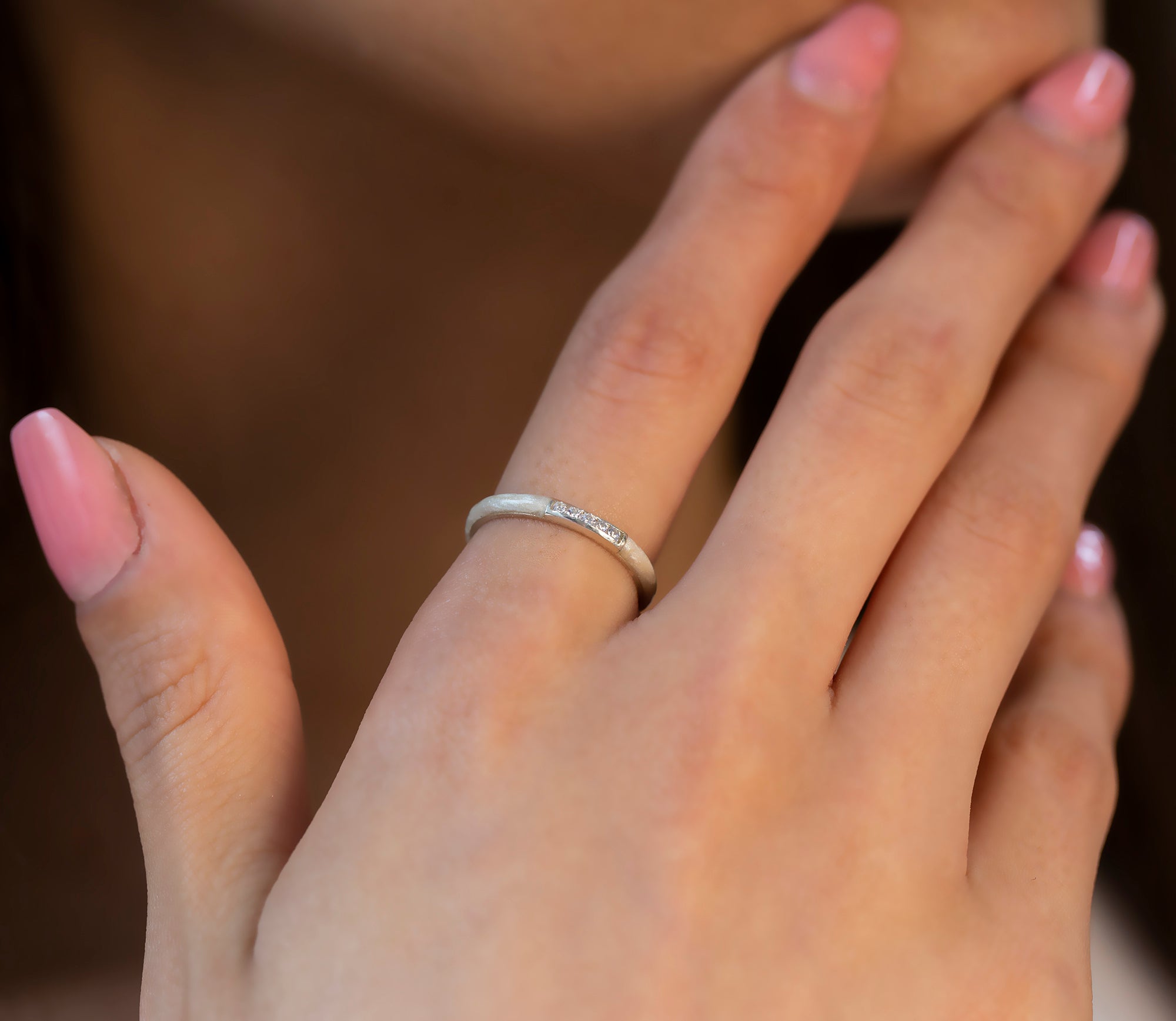 14K Gold Multicolor Diamond Enamel Ring – Marvyn