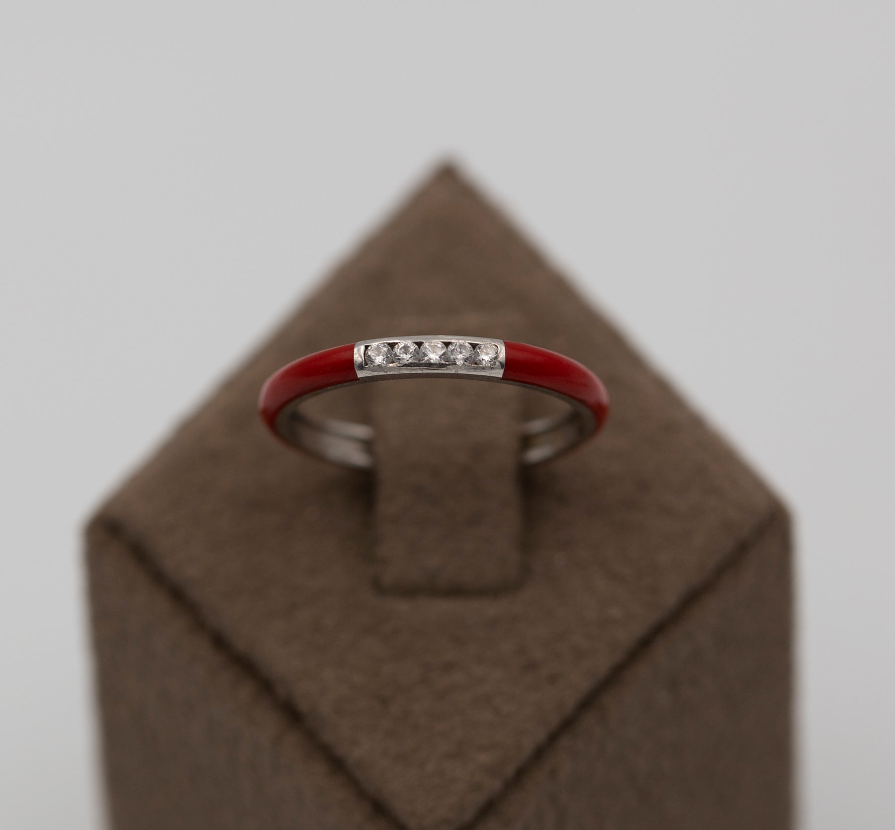 14K Gold Multicolor Diamond Enamel Ring – Marvyn