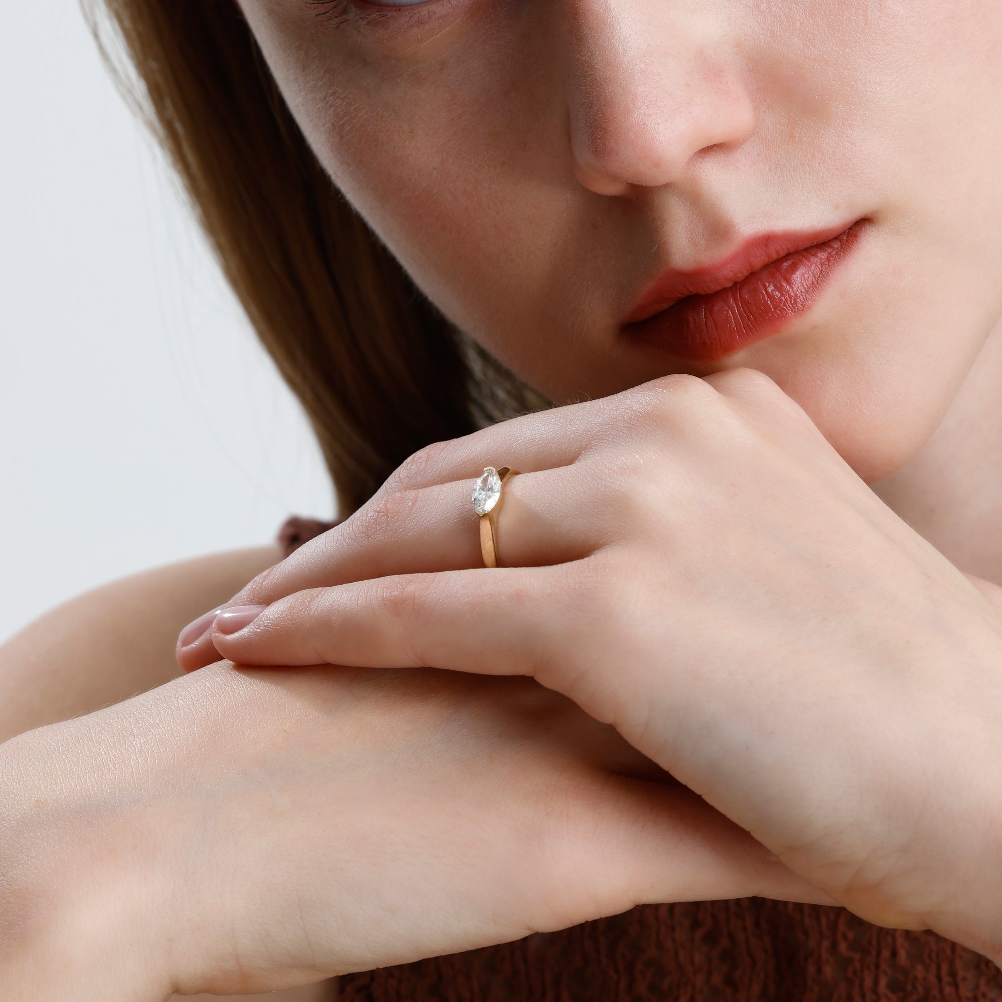 Marquise Lab Grown Diamond Engagement Ring – Lythe