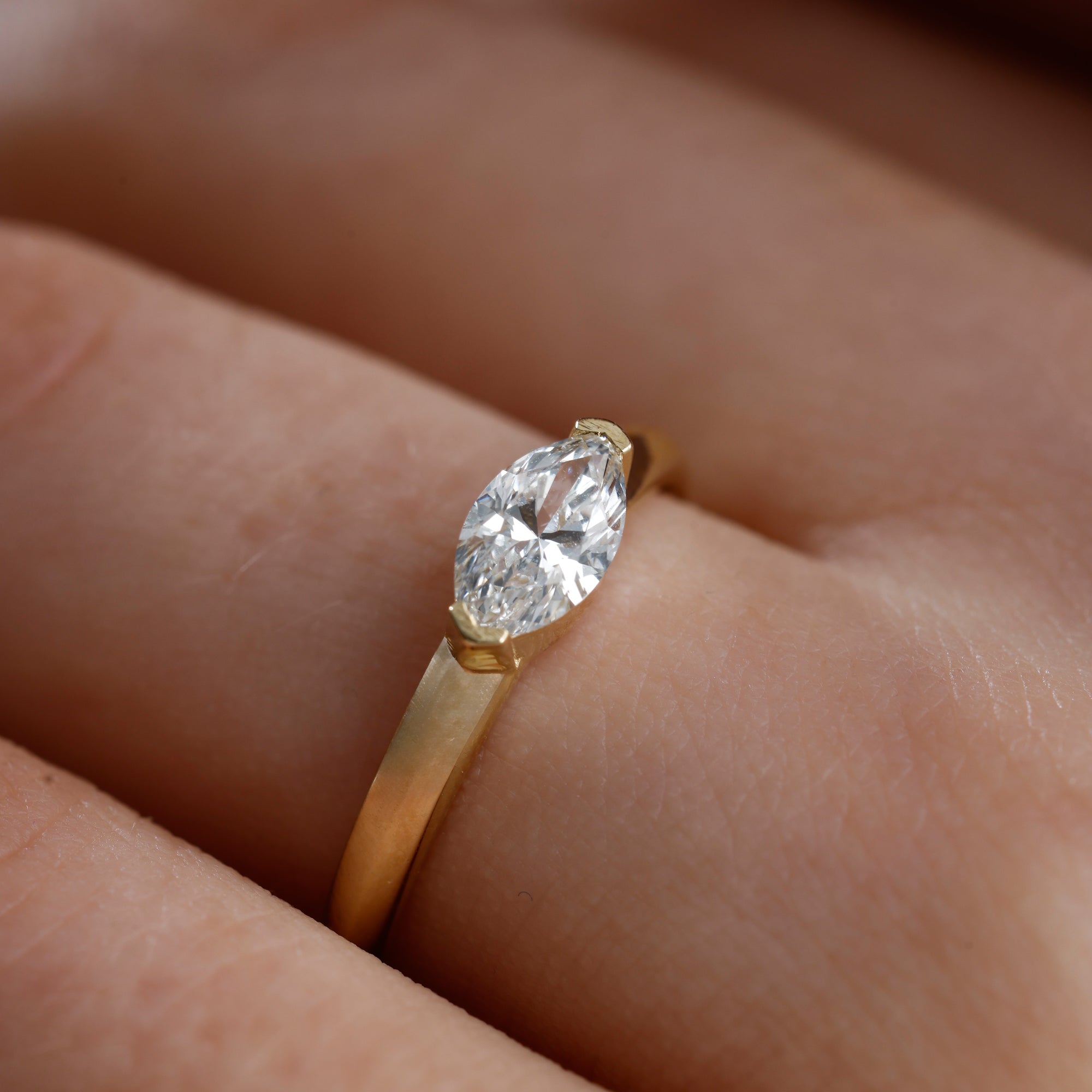Marquise Lab Grown Diamond Engagement Ring – Lythe