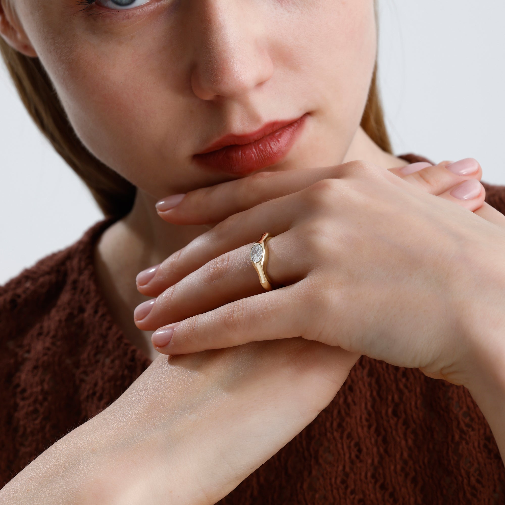 Oval Lab Grown Diamond Ring – Zirae