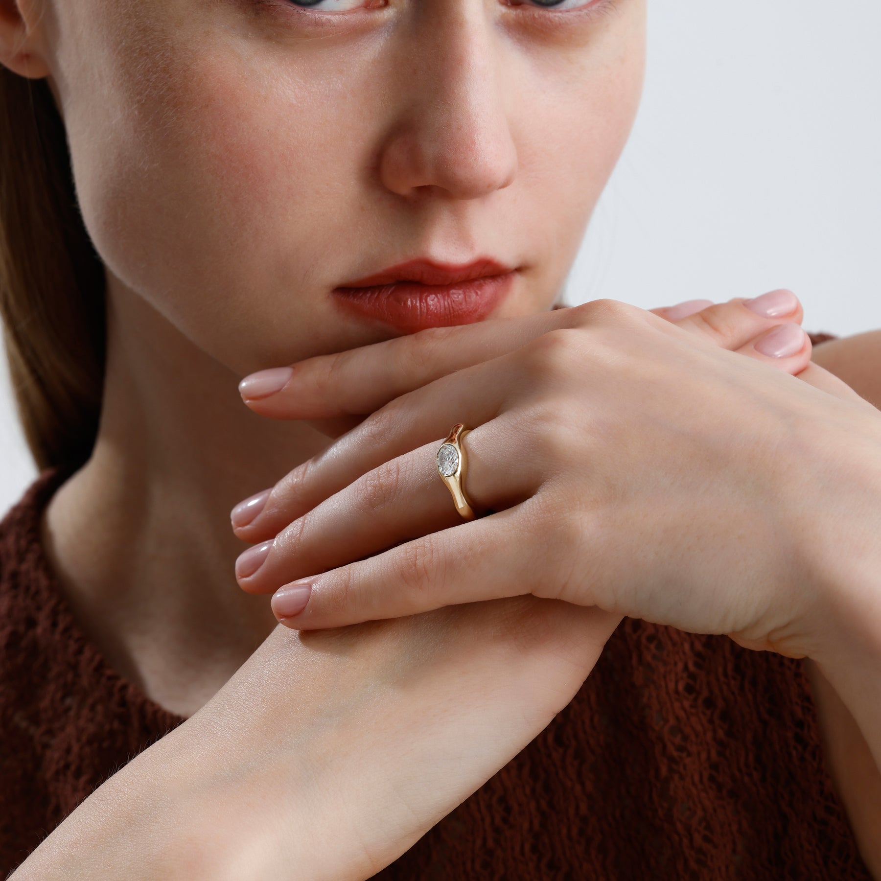 Oval Lab Grown Diamond Ring – Zirae