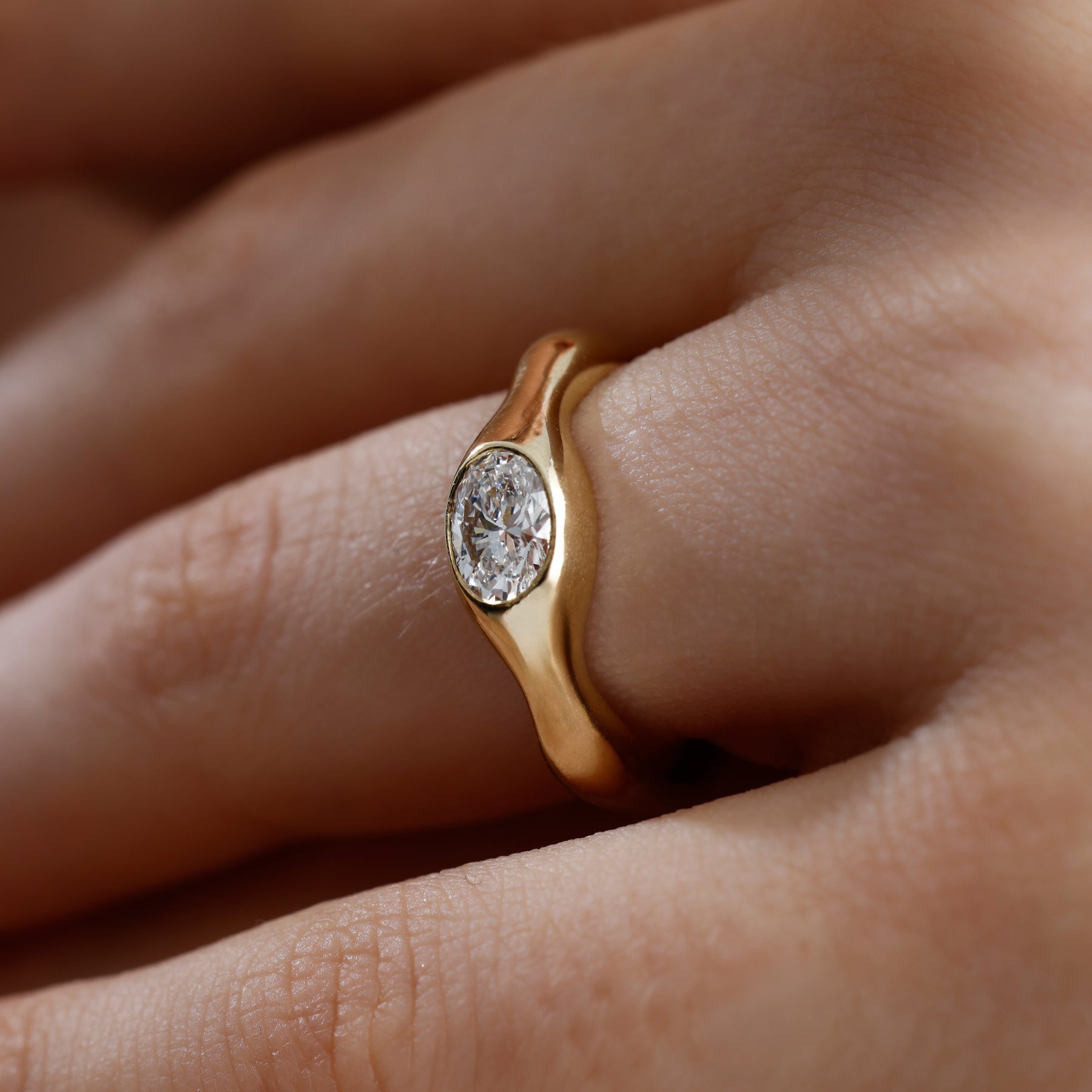 Oval Lab Grown Diamond Ring – Zirae