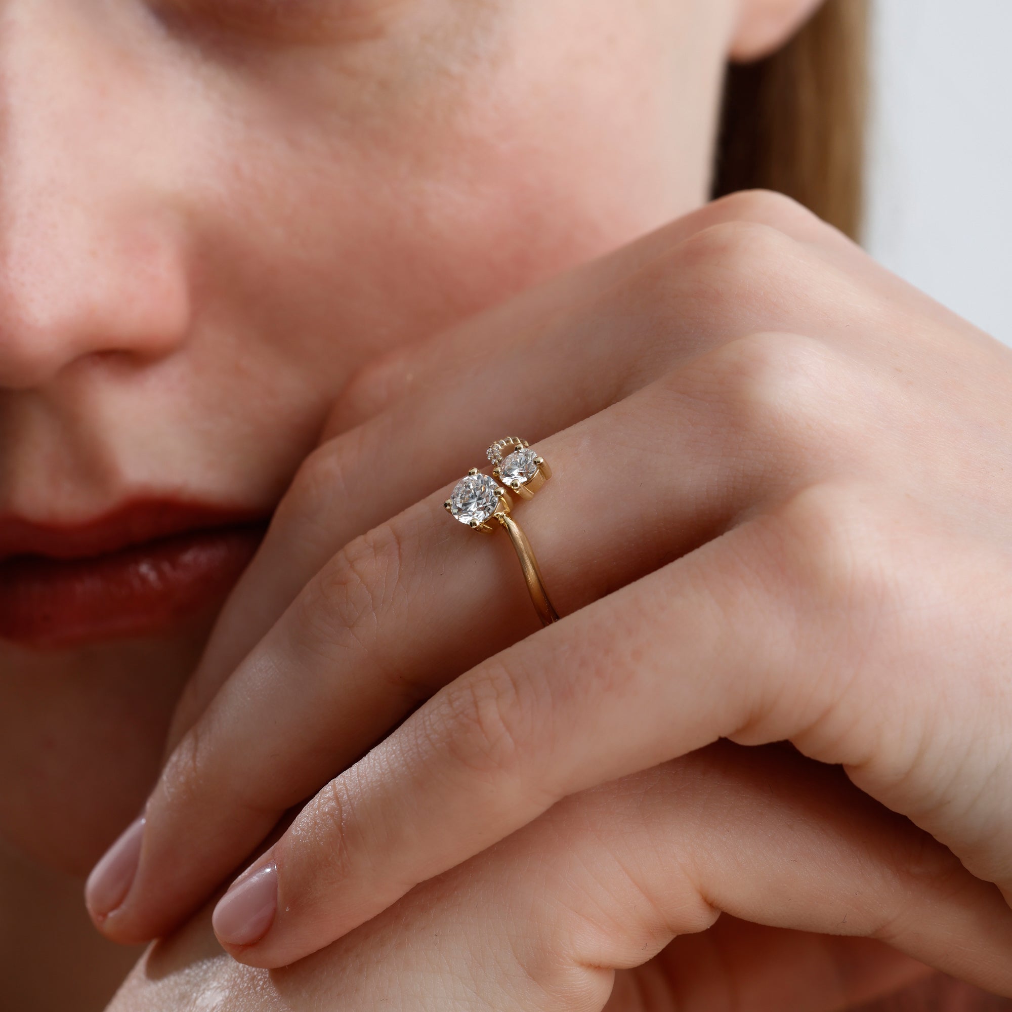 Lab Grown Diamond Coil Ring – Aroxi