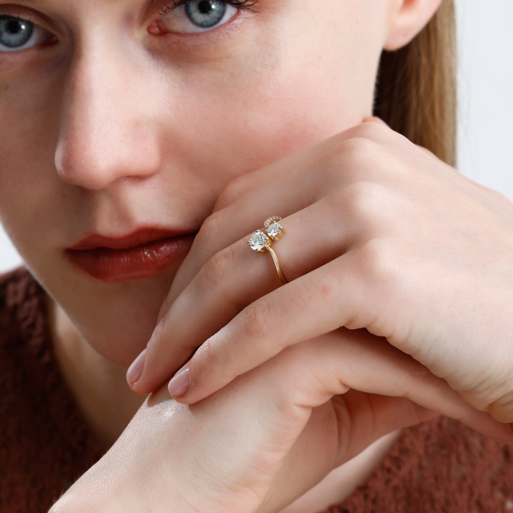 Lab Grown Diamond Coil Ring – Aroxi