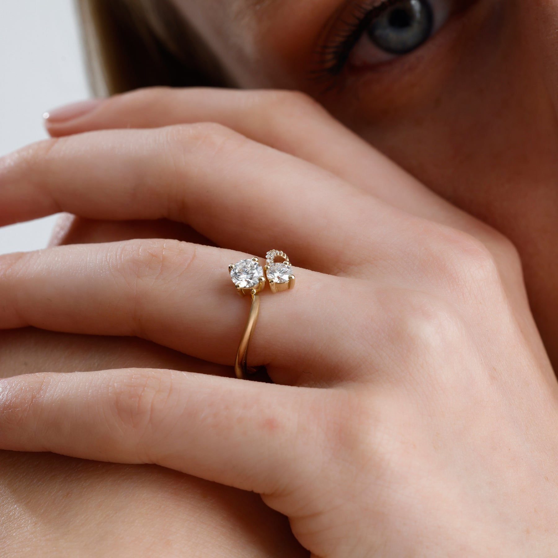 Lab Grown Diamond Coil Ring – Aroxi