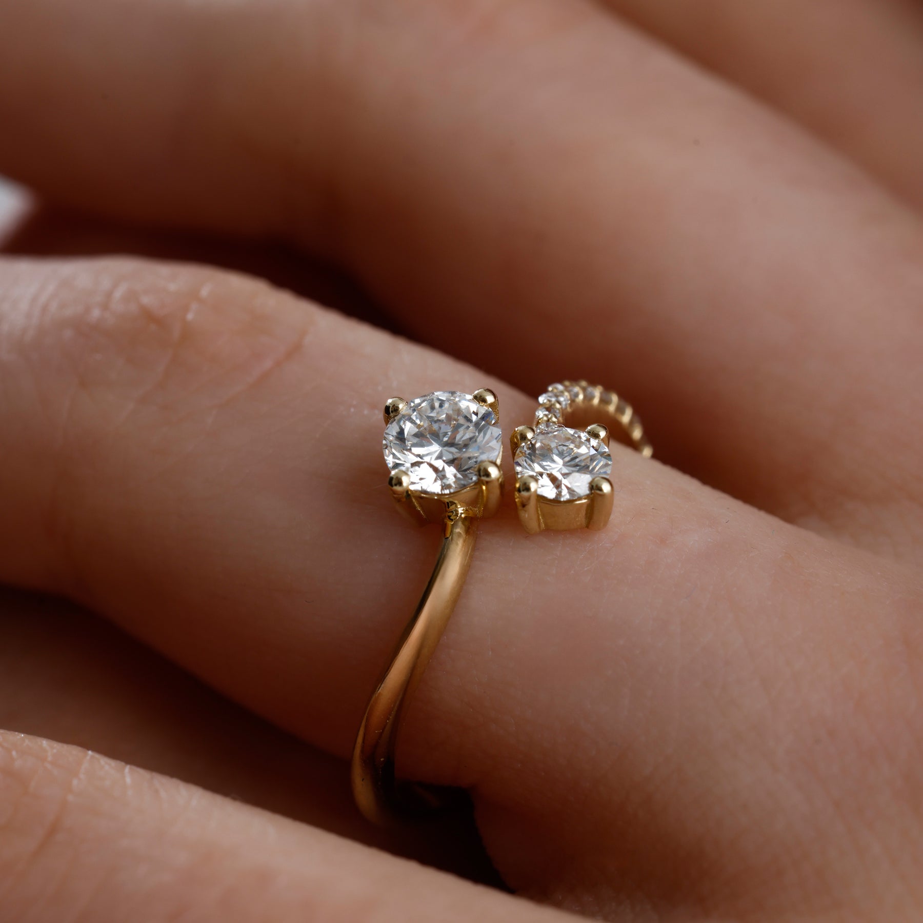 Lab Grown Diamond Coil Ring – Aroxi