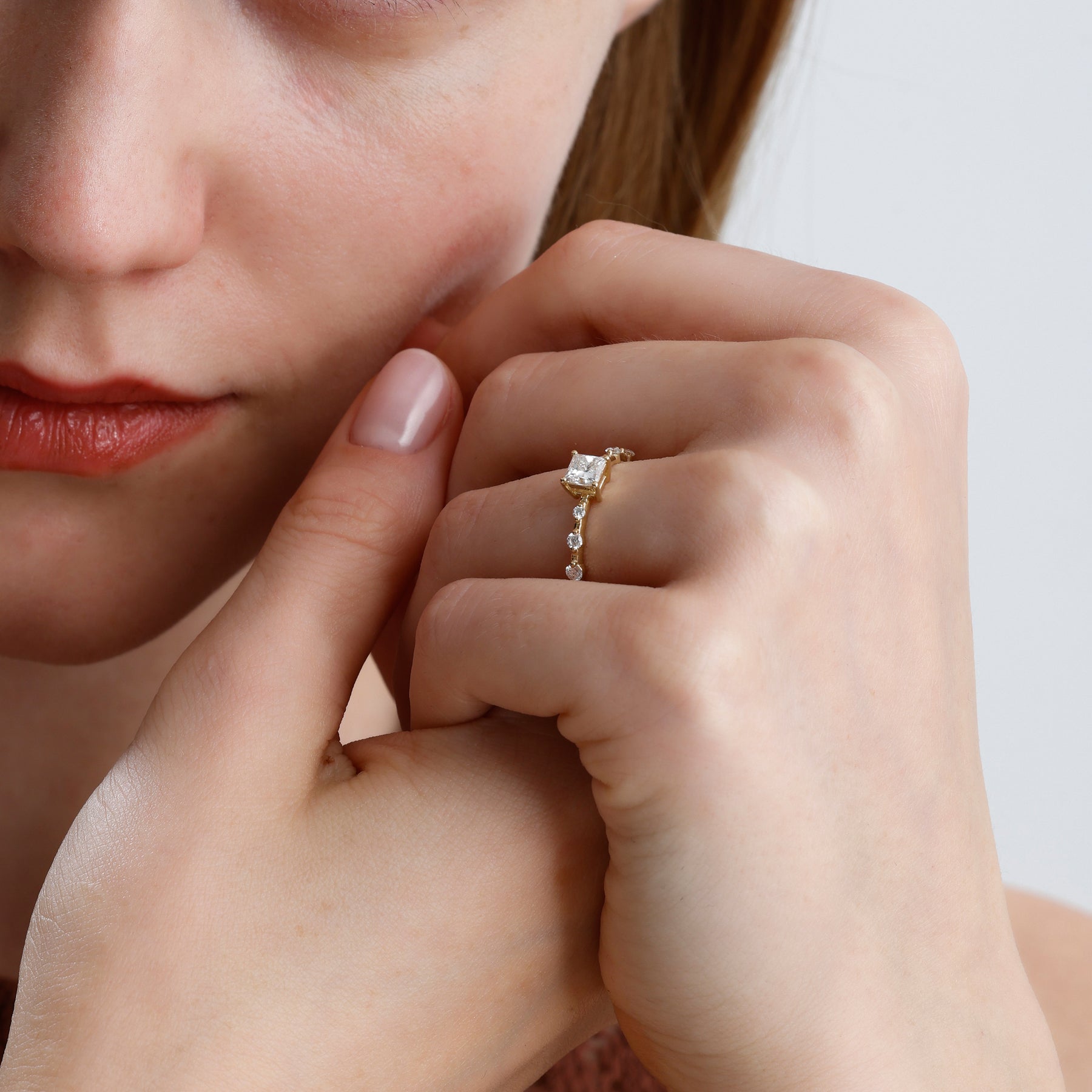 Princess Cut Lab Grown Diamond Ring – Zivar