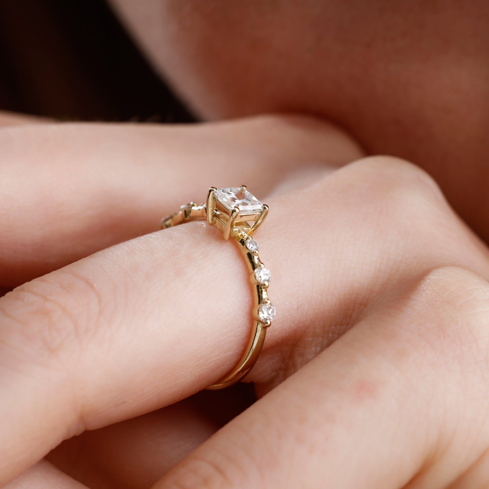 Princess Cut Lab Grown Diamond Ring – Zivar