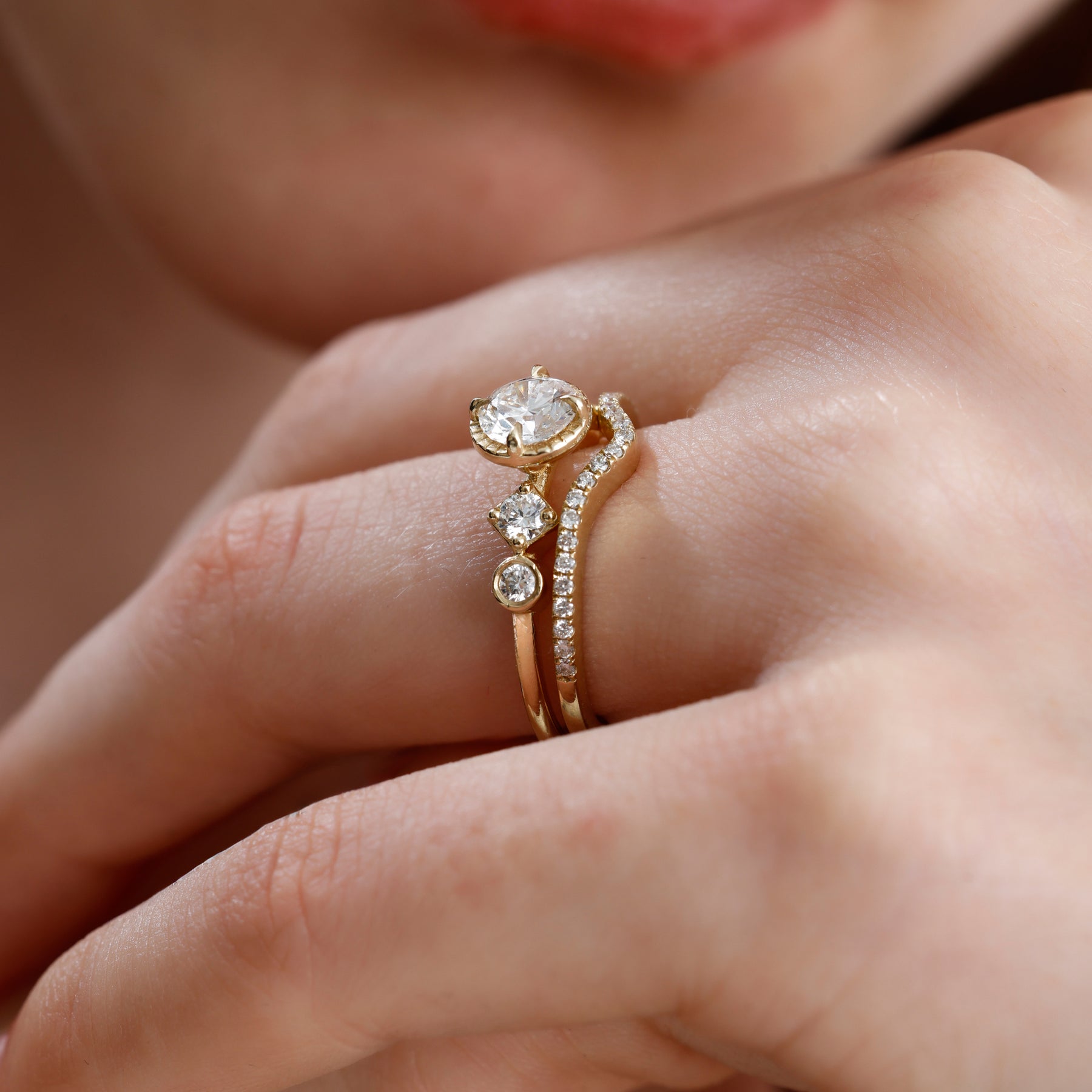 Lab Grown Diamond Nesting Band – Rynel