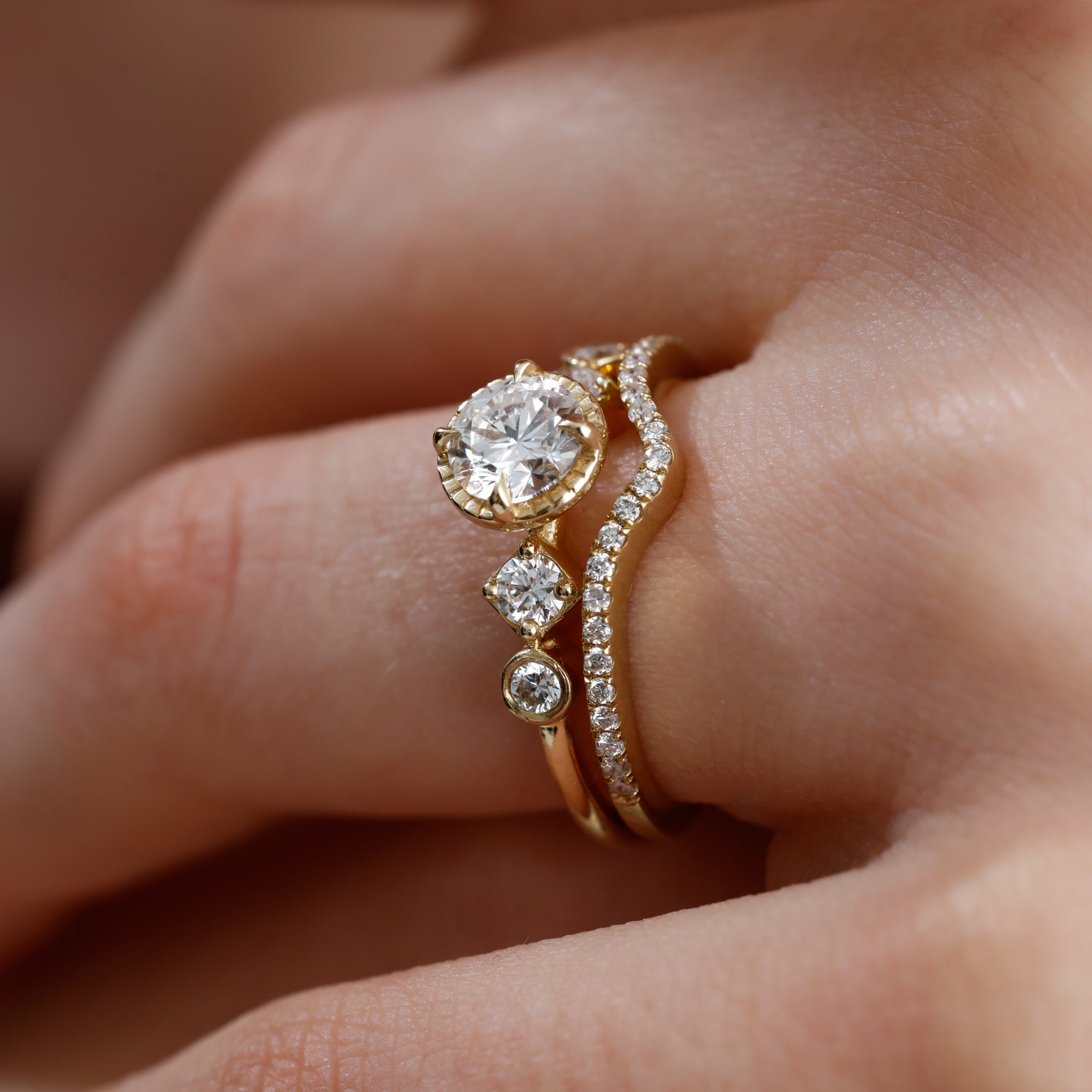 Lab Grown Diamond Nesting Band – Rynel