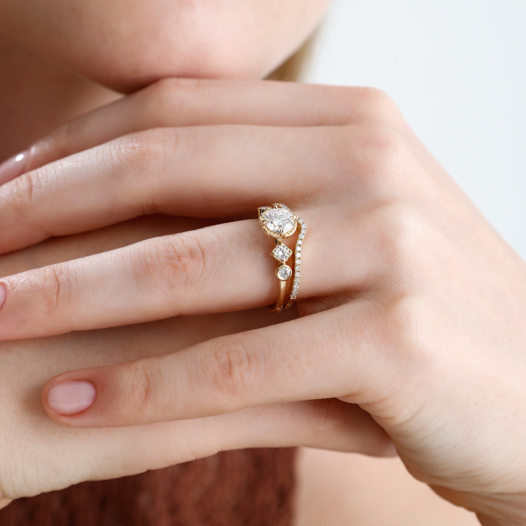 Lab Grown Diamond Nesting Band – Rynel