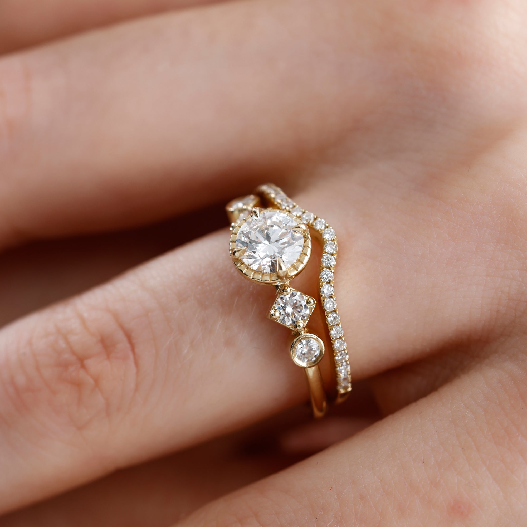 Lab Grown Diamond Nesting Band – Rynel