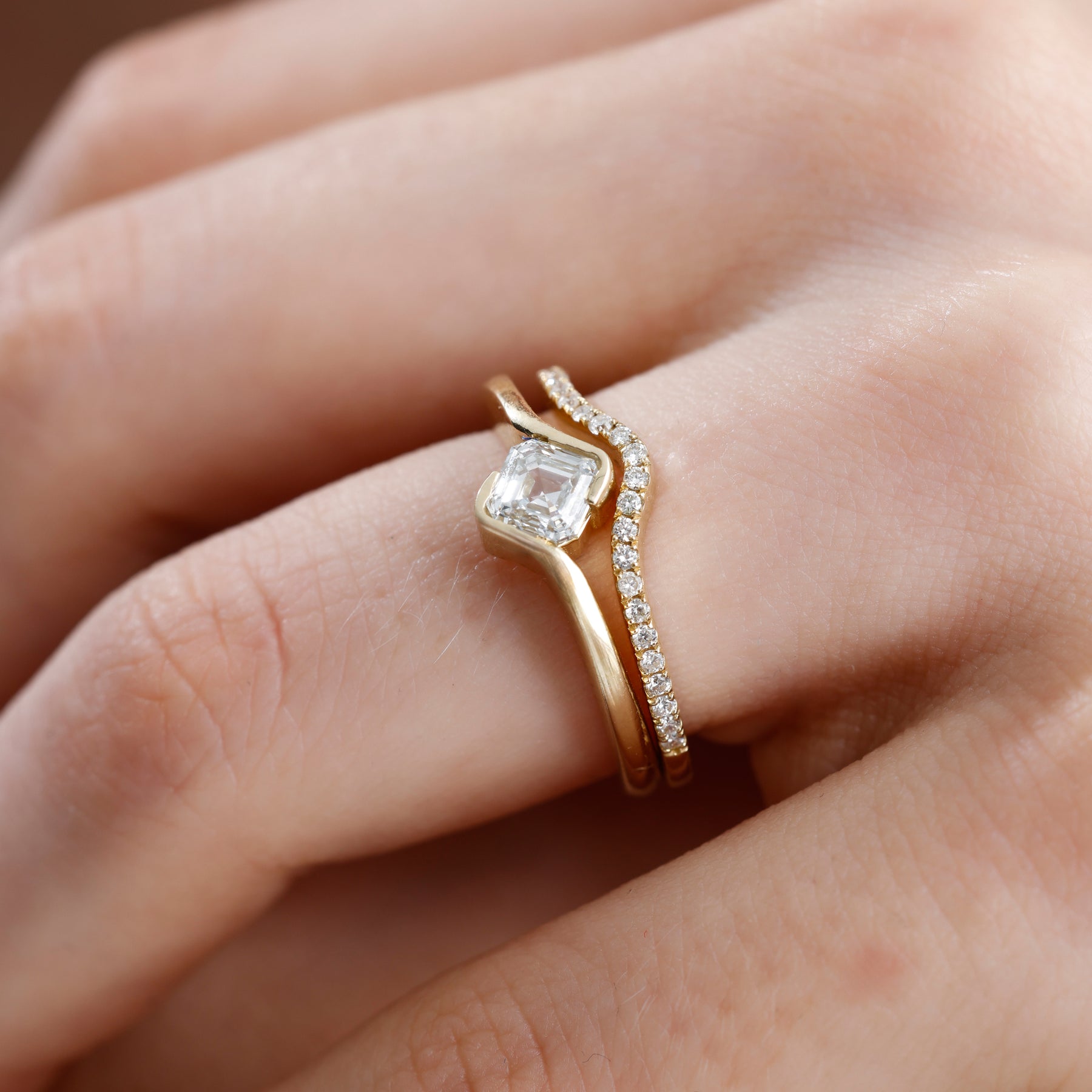 Lab Grown Diamond Nesting Band – Rynel