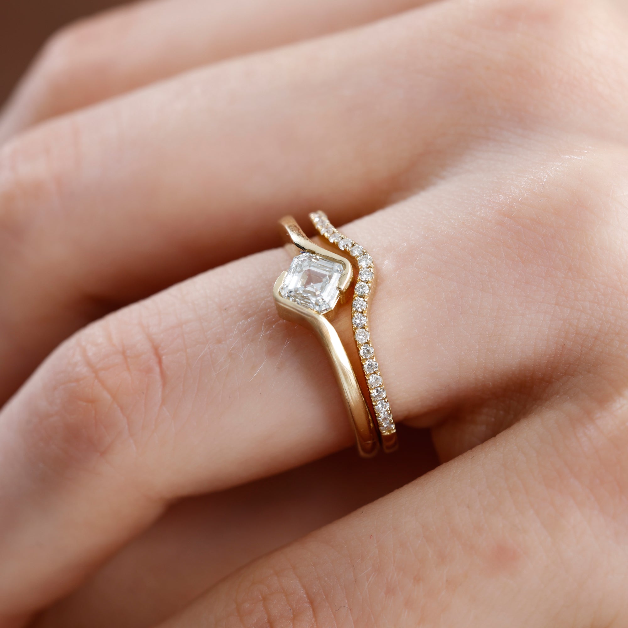 Lab Grown Diamond Nesting Band – Rynel