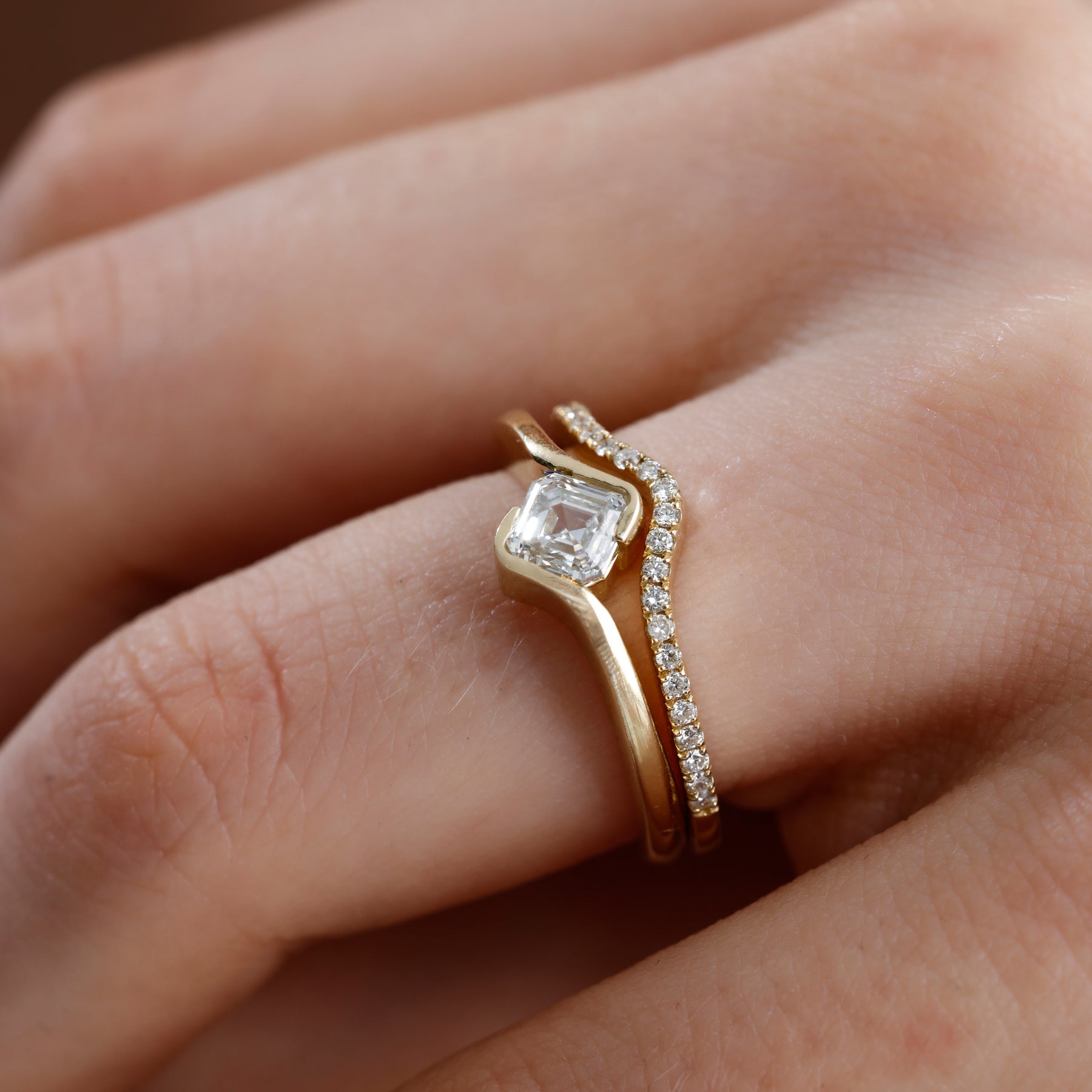 Lab Grown Diamond Nesting Band – Rynel