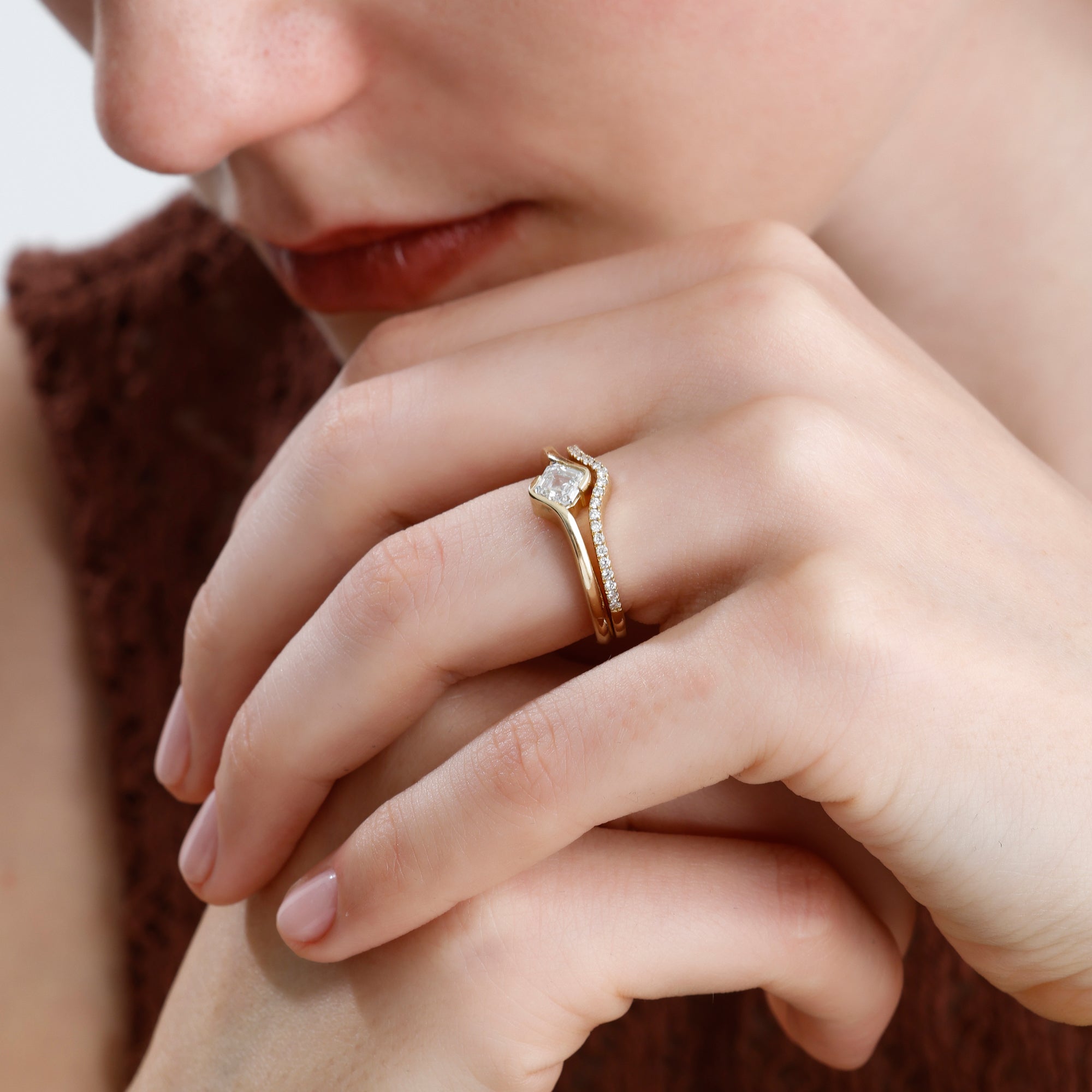 Lab Grown Diamond Nesting Band – Rynel