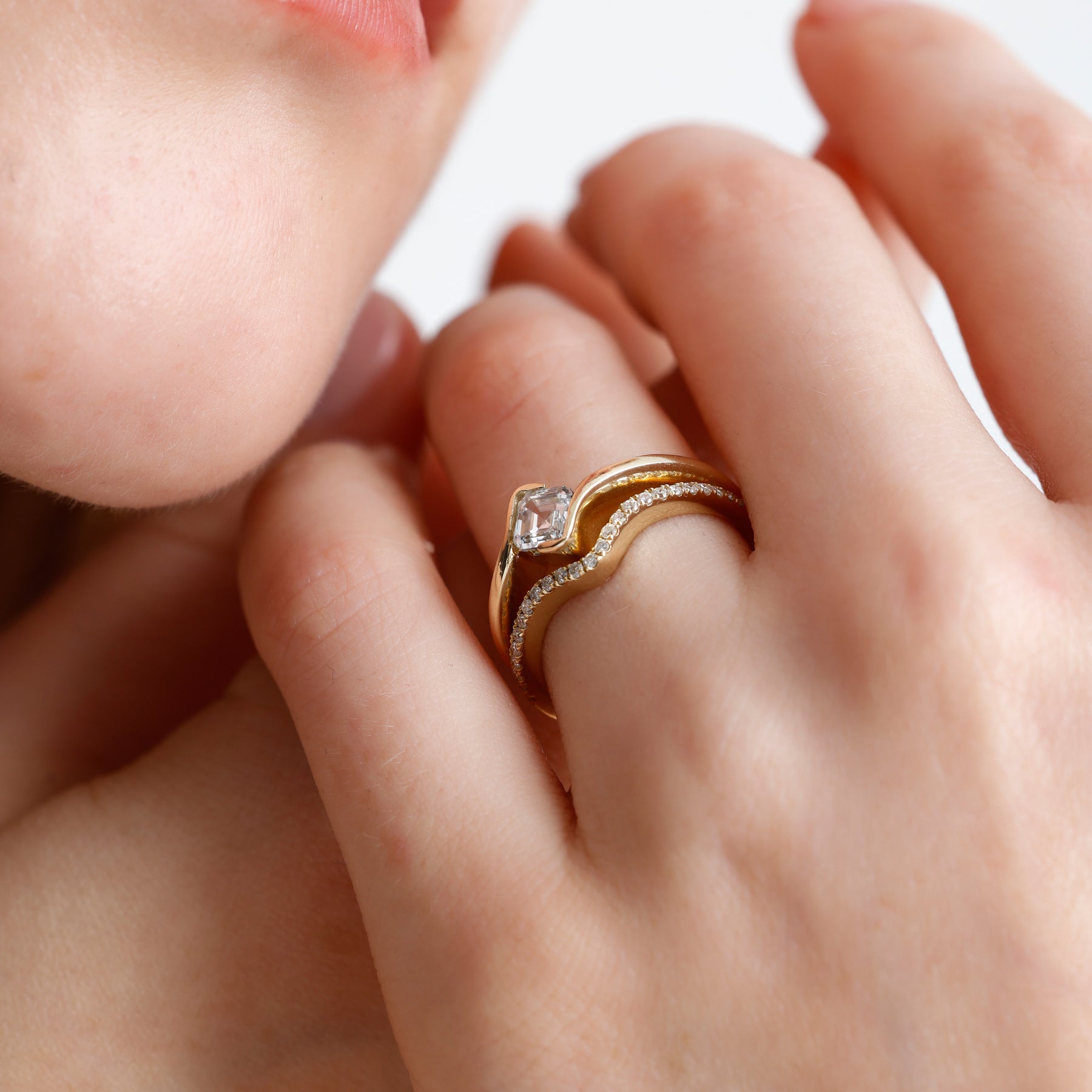 Lab Grown Diamond Nesting Band – Rynel