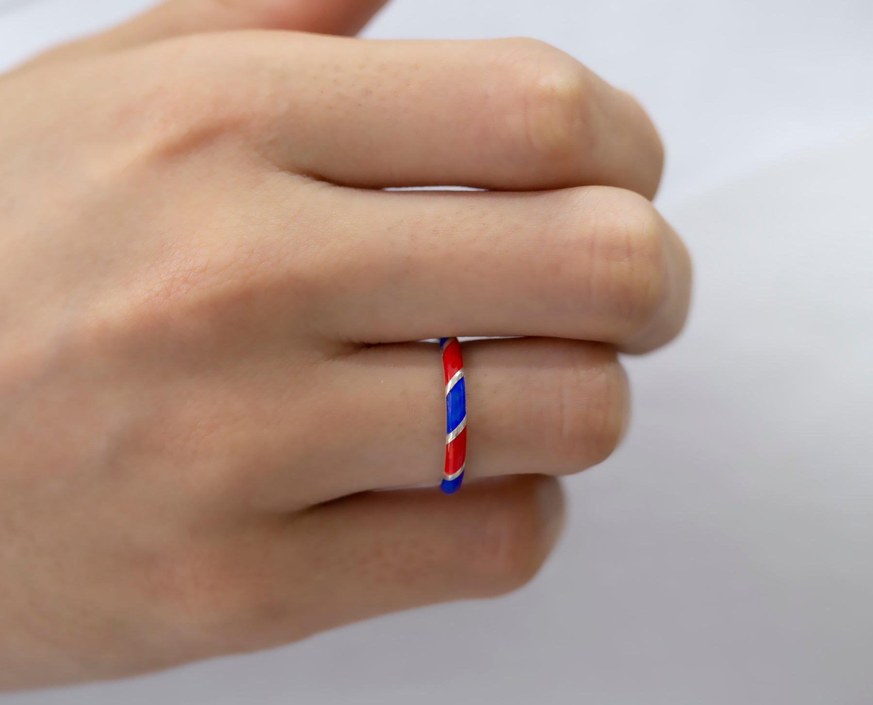 14K Gold Multicolor Enamel Band for Women – Mirella