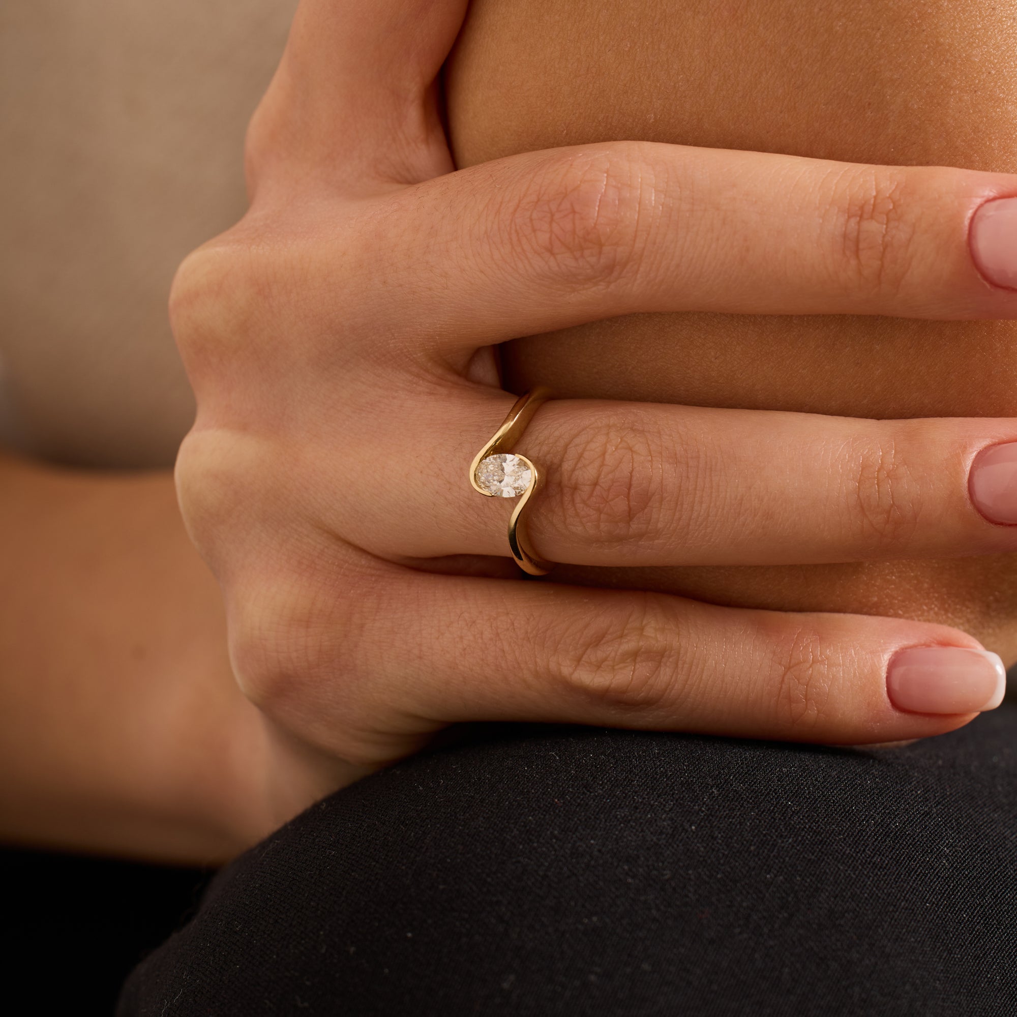 Oval Lab Grown Diamond Engagement Ring – Kairn