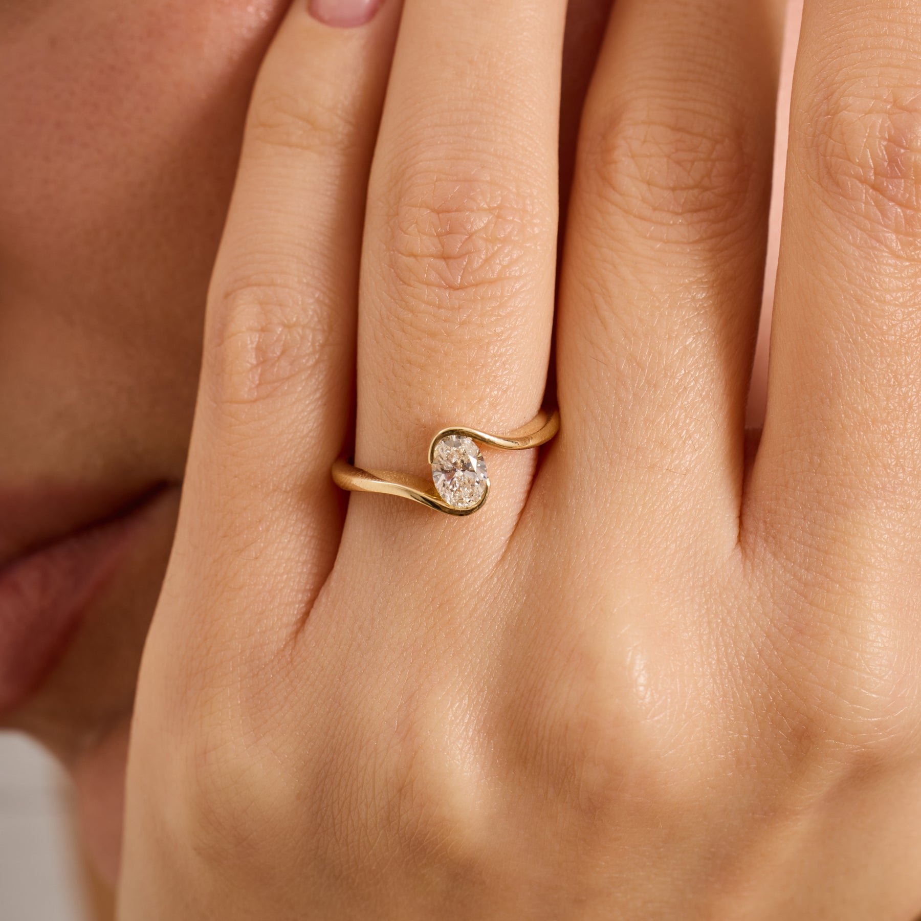 Oval Lab Grown Diamond Engagement Ring – Kairn