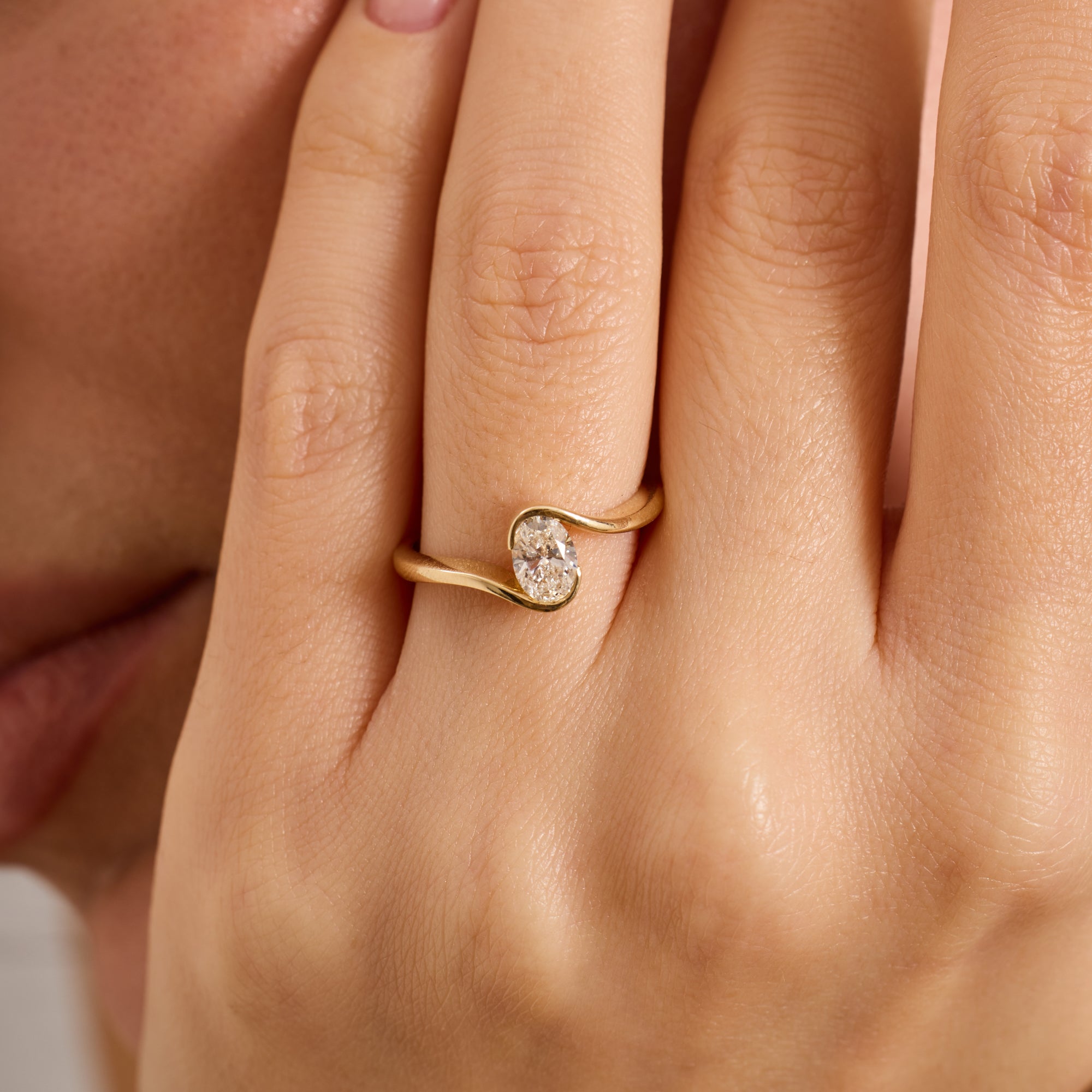 Oval Lab Grown Diamond Engagement Ring – Kairn