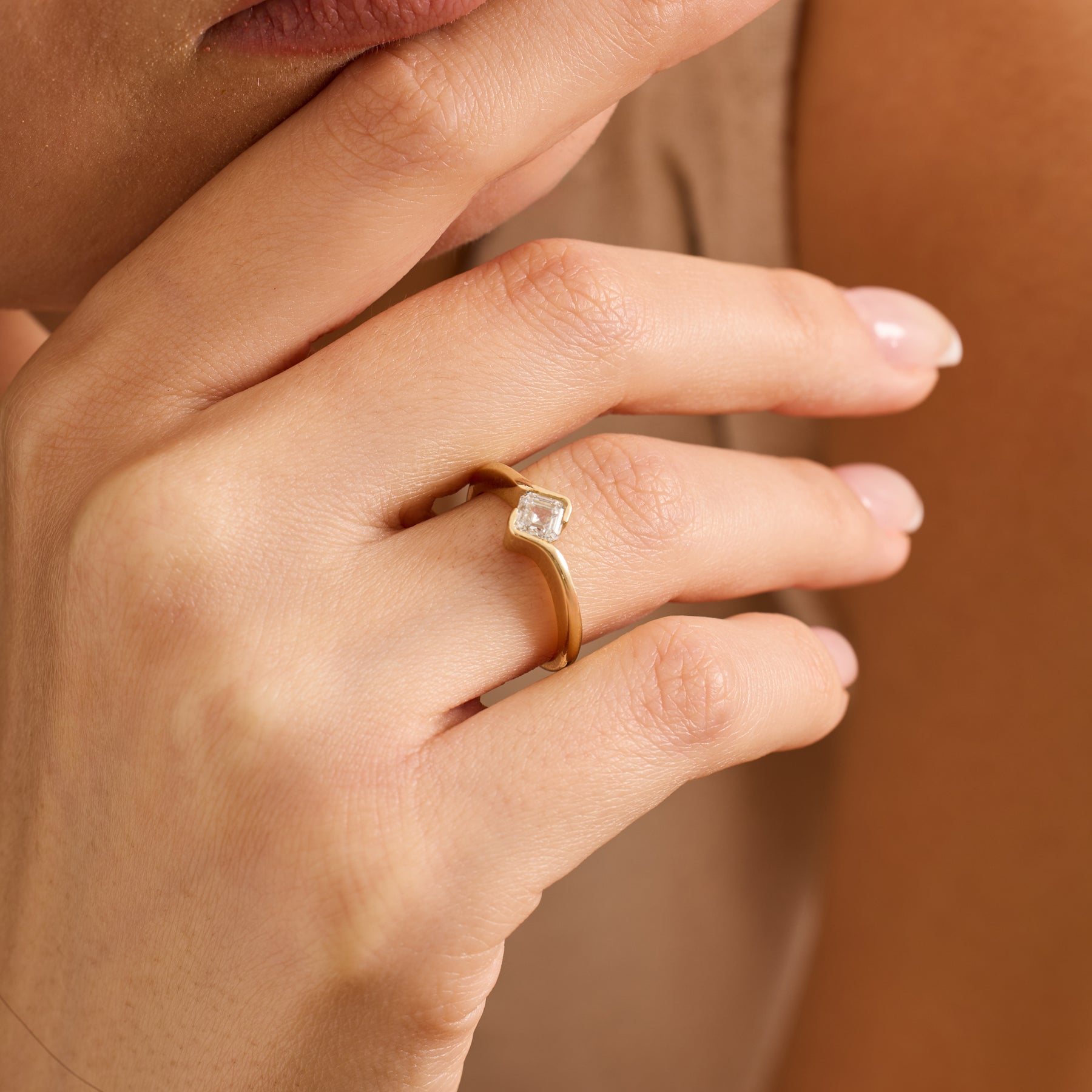 Asscher Lab Grown Diamond Engagement Ring – Kyren