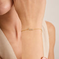 14K Gold Diamond Love Script Chain Bracelet – Rosie