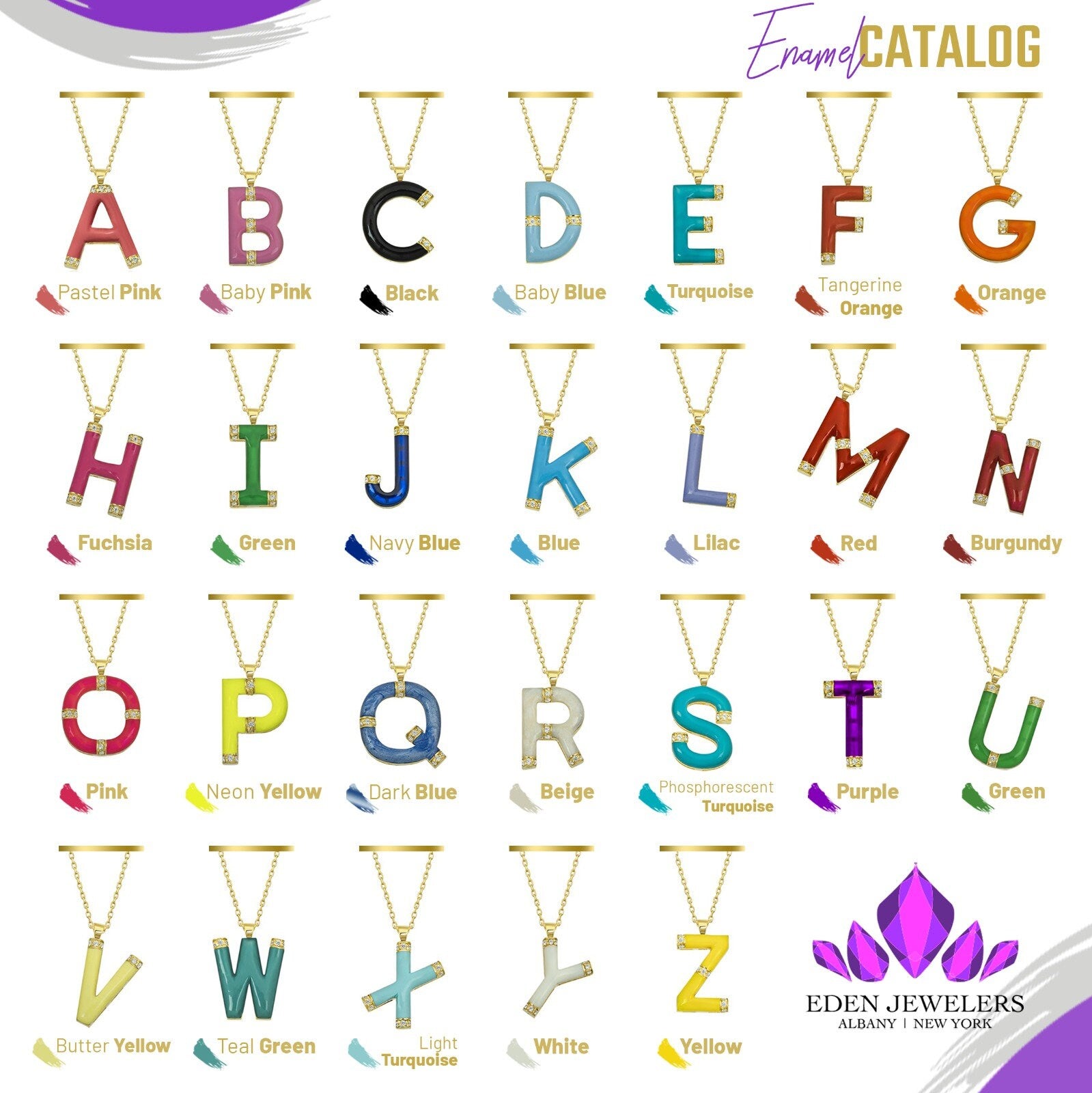 14K Gold Diamond Lilac Enamel Ring – Prisme