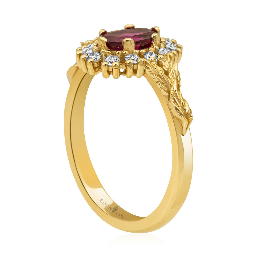14K Gold Ruby & Diamond Ring – Carmelle