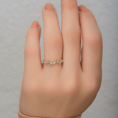 14K Gold Baguette Diamond Ring – Cylena