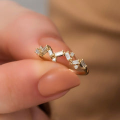 14K Gold Baguette Diamond Ring – Cylena
