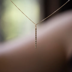 14K Gold Baguette Diamond Necklace – Zenith
