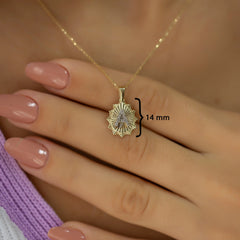 14K Gold Diamond Drop Initial Necklace – Herald