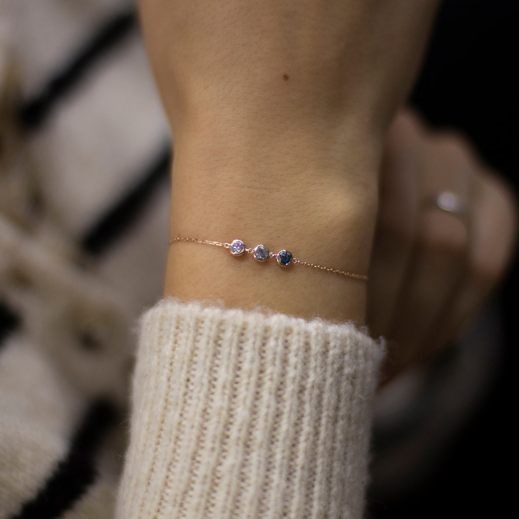 14K Gold Birthstone Bracelet – Virenna