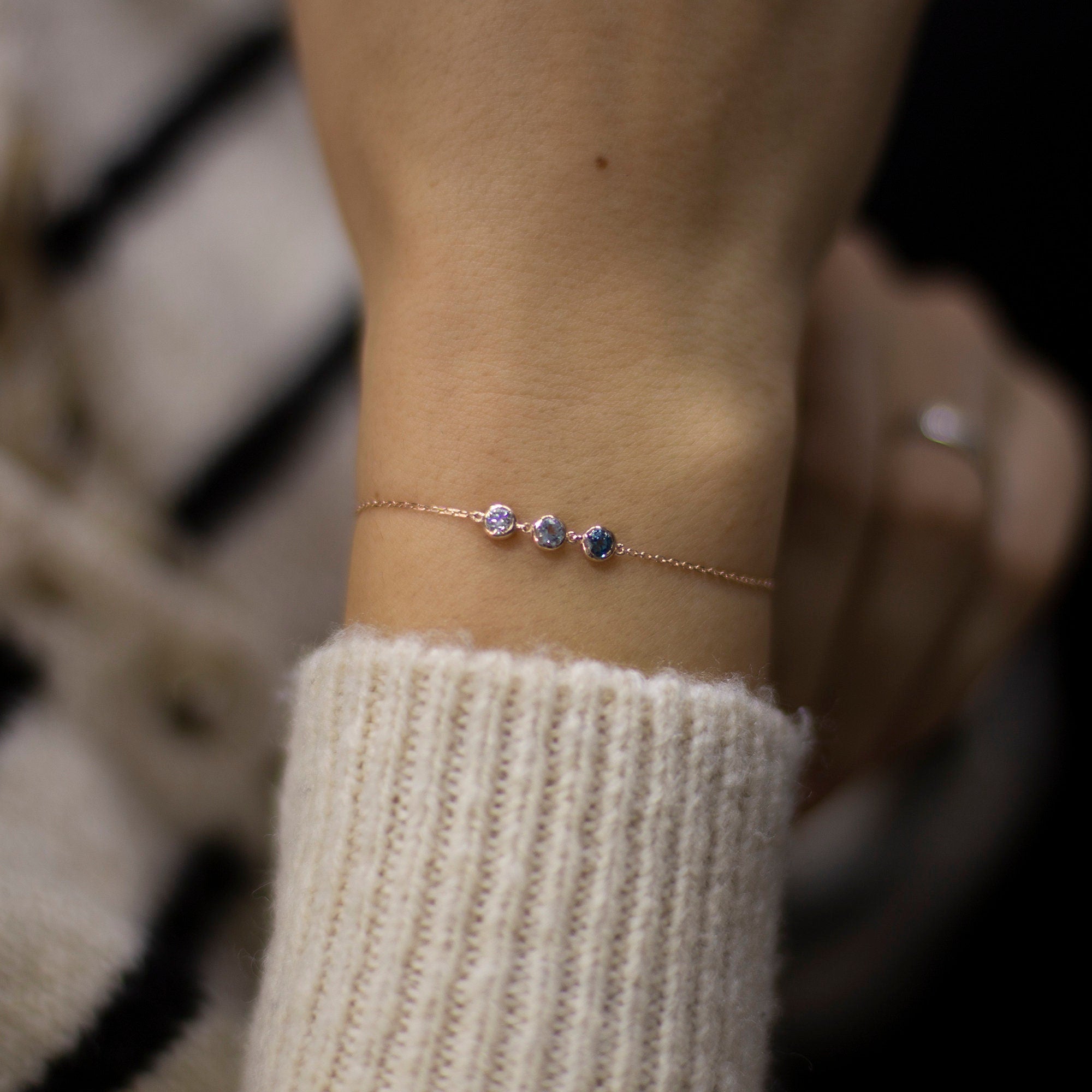 14K Gold Birthstone Bracelet – Virenna