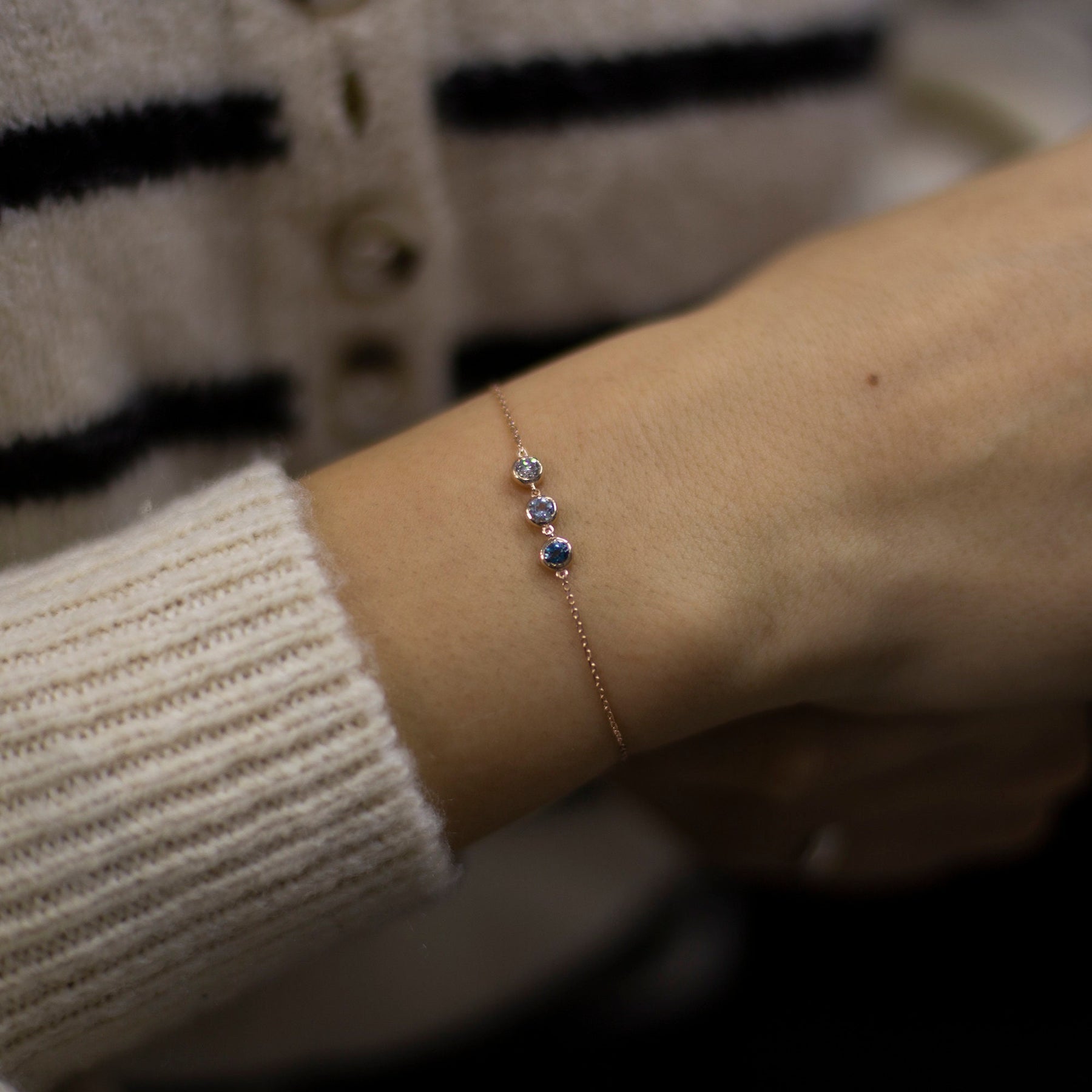 14K Gold Birthstone Bracelet – Virenna