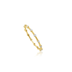 14K Gold Full Eternity Diamond Band – Lureine