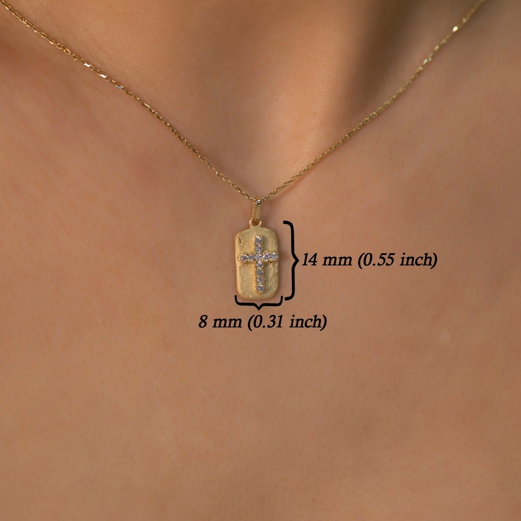 14K Gold Diamond Cross Necklace – Relic