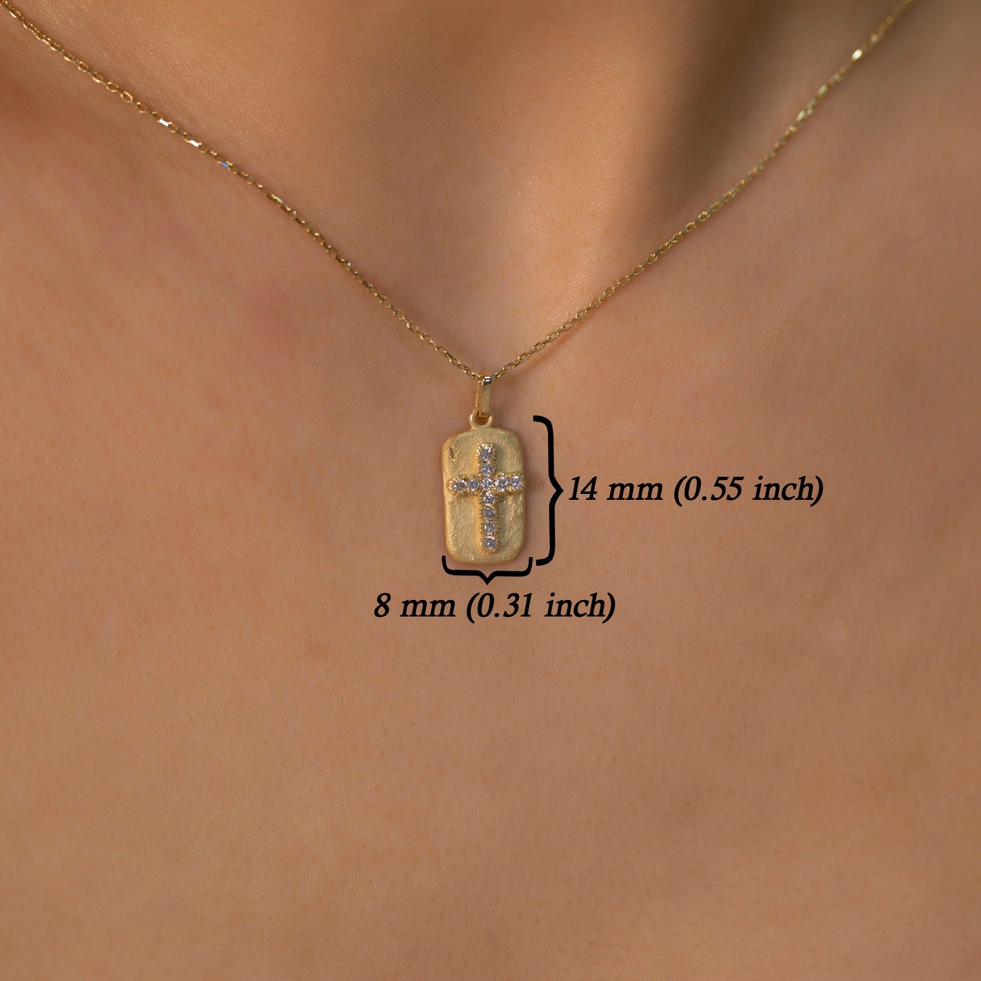 14K Gold Diamond Cross Necklace – Relic