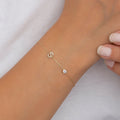 14K Gold Diamond Initial Bracelet – Orielle