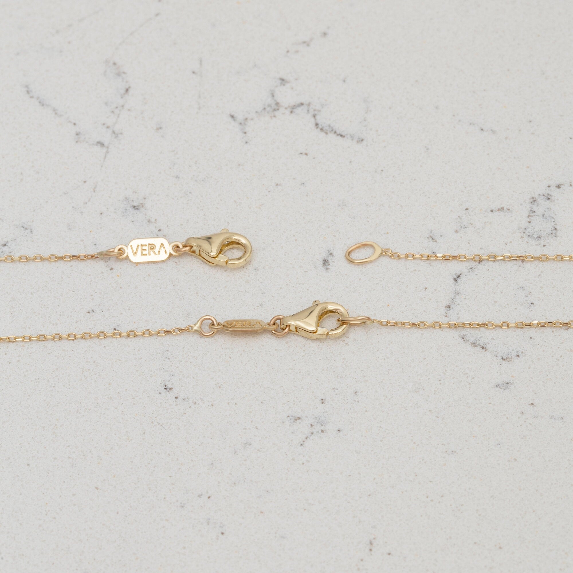 14K Gold Diamond Initial Necklace – Cipher