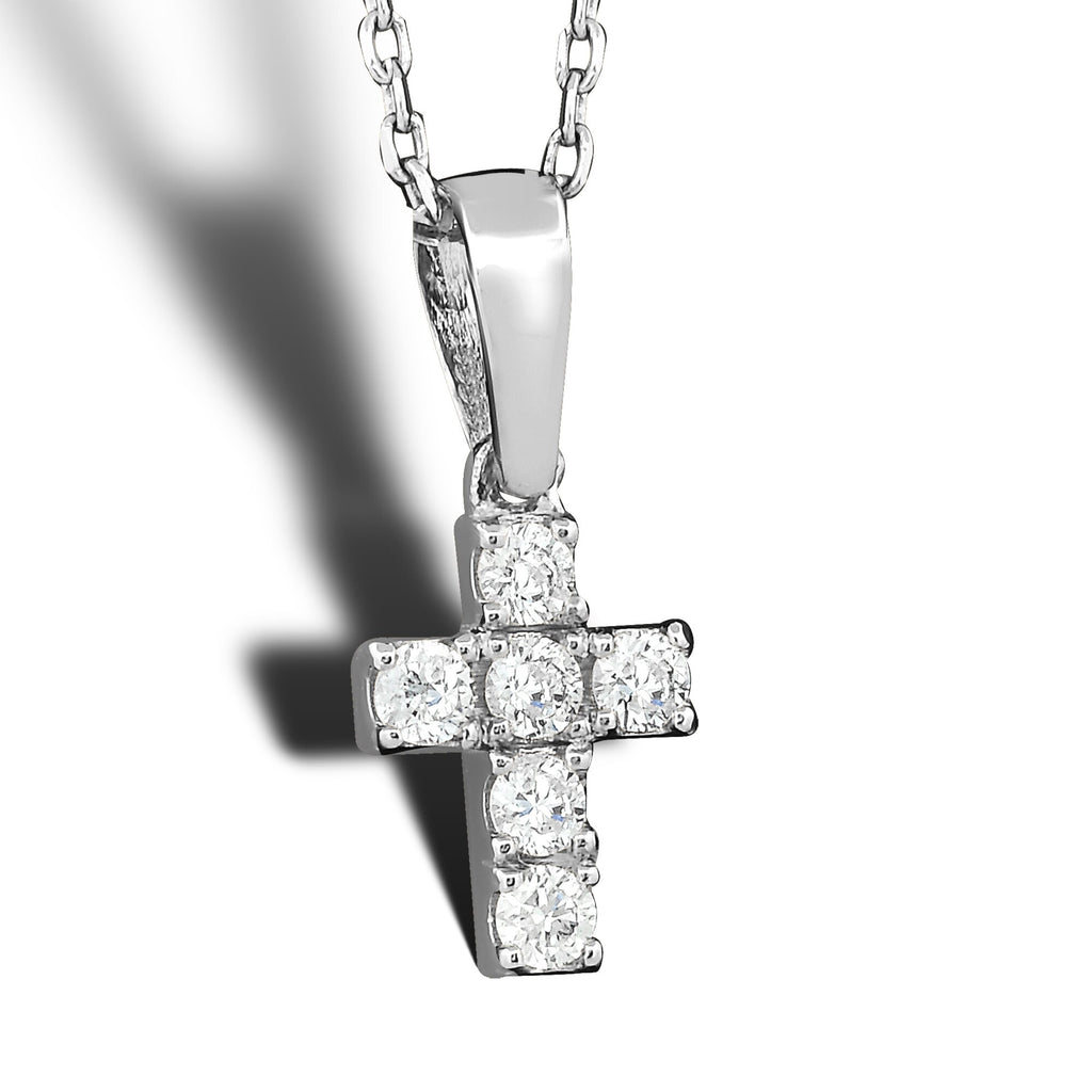 14K Gold Diamond Cross Necklace – Caedyn