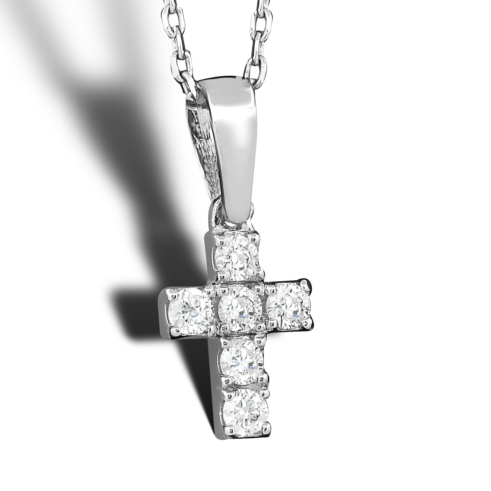 14K Gold Diamond Cross Necklace – Caedyn