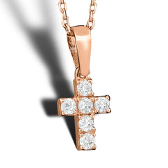 14K Gold Diamond Cross Necklace – Caedyn