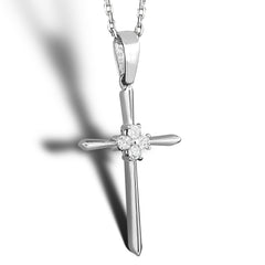 14K Gold Diamond Cross Necklace – Evelora