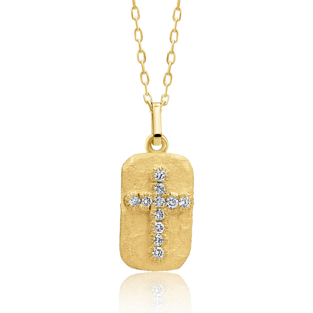 14K Gold Diamond Cross Necklace – Relic