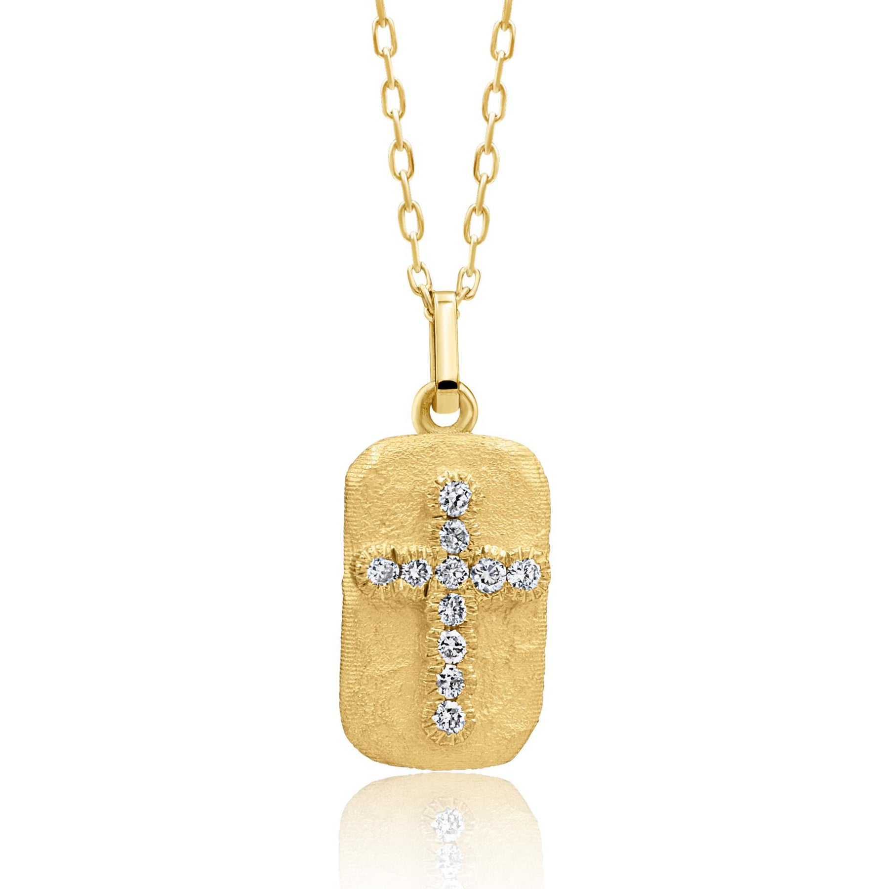 14K Gold Diamond Cross Necklace – Relic
