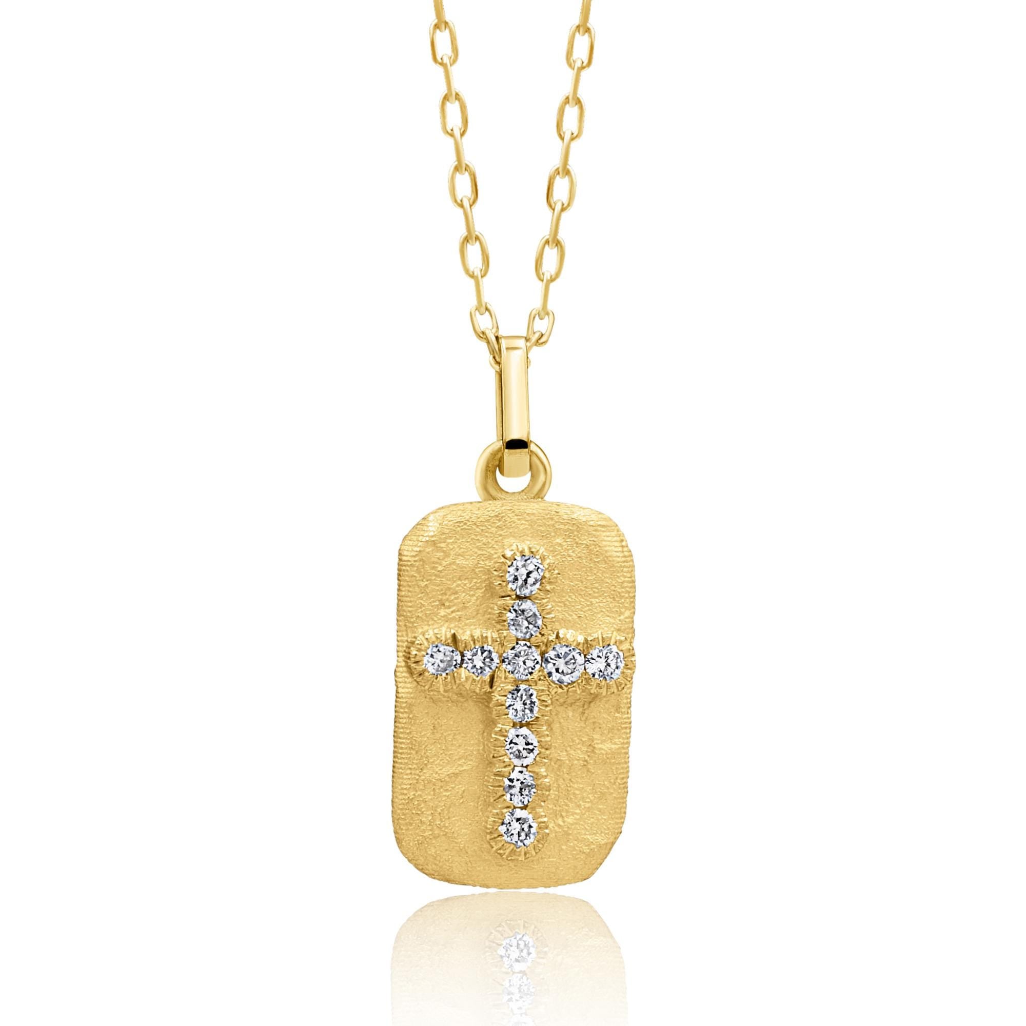 14K Gold Diamond Cross Necklace – Relic